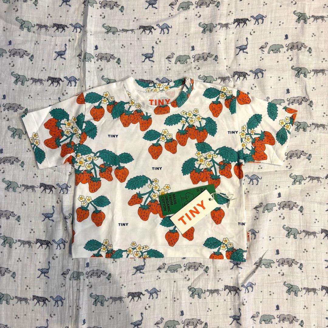 TINYCOTTONS STRAWBERRIES TEE 2y 半袖Tシャツ
