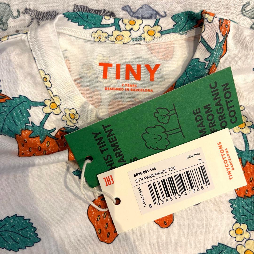 TINYCOTTONS STRAWBERRIES TEE 2y 半袖Tシャツ