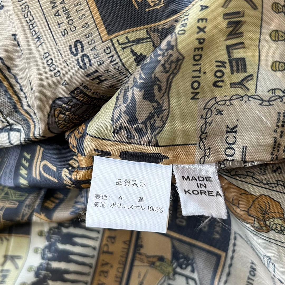 【美品】西洋柄　NANKAI ナンカイ　シングルレザージャケット　希少LLサイズ