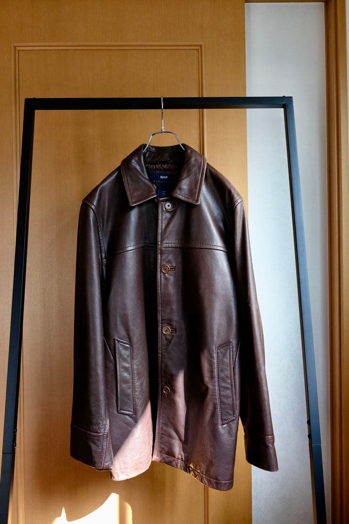 よーちゃん様[名作OLD GAP] LEATHER CAR COAT