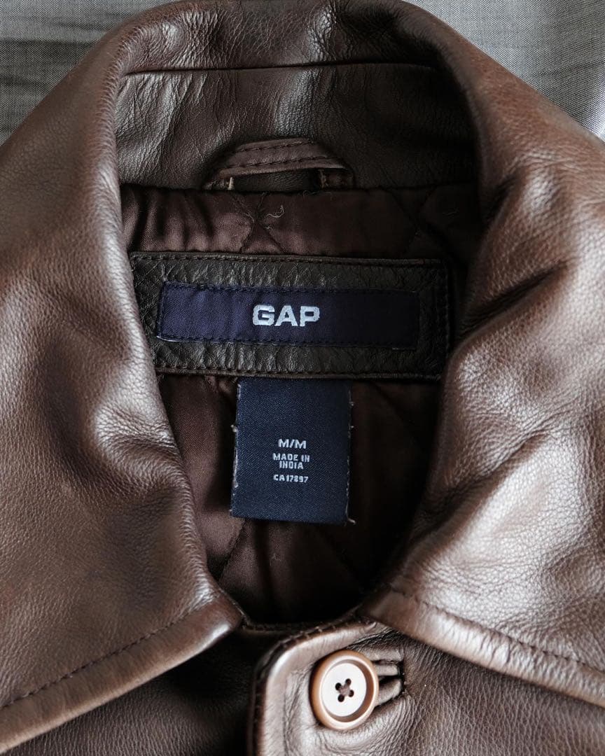 よーちゃん様[名作OLD GAP] LEATHER CAR COAT
