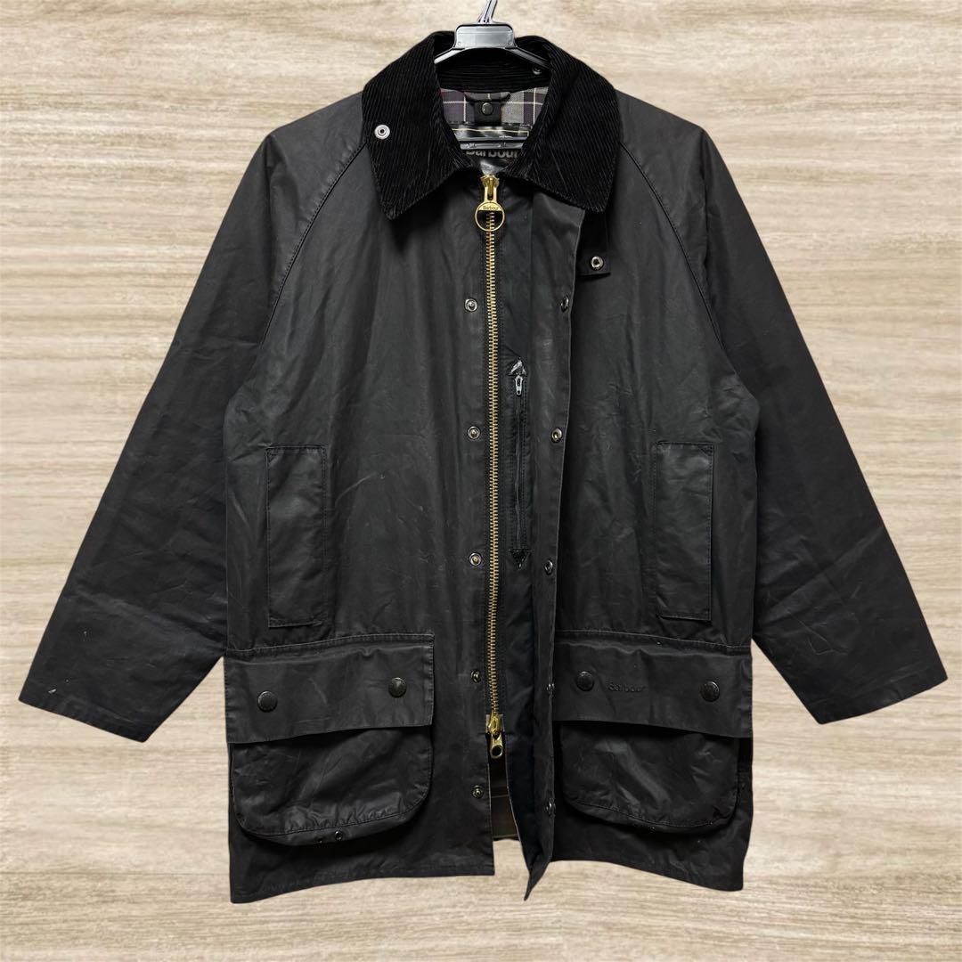 k*n様 超美品 Barbour ビュフォート オイルドジャケット 黒 L相当