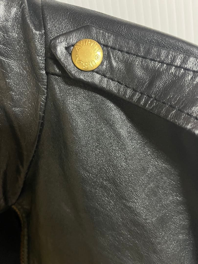 AVIREX アビレックス レザー ジャケット L 黒
