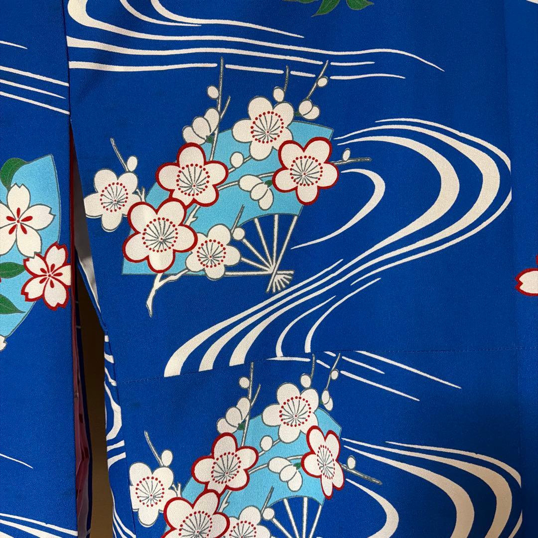 【美品】【高級】舞踊用 流水桜 引きずり Kimono