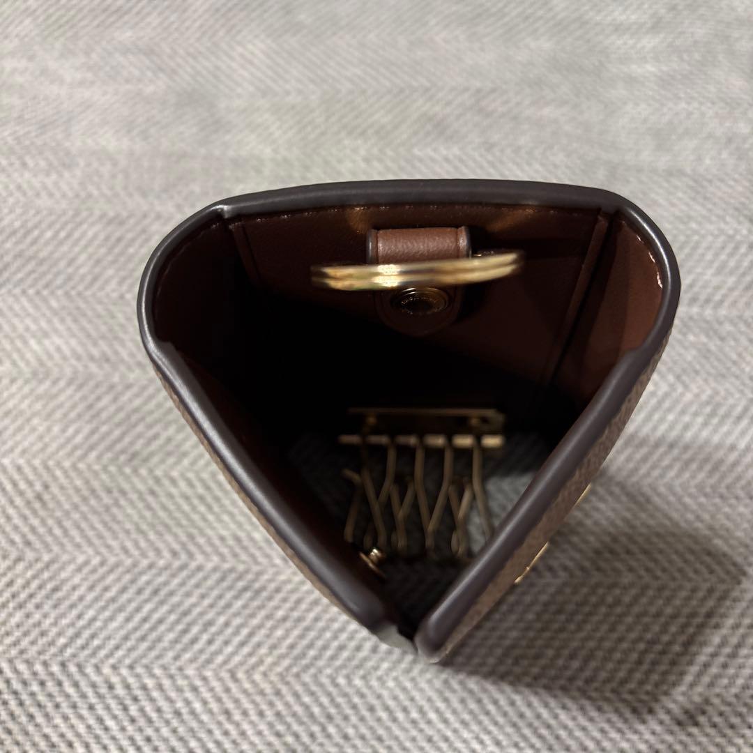 【新品同様】限界値下げCOACH ブラウン レザー キーケース