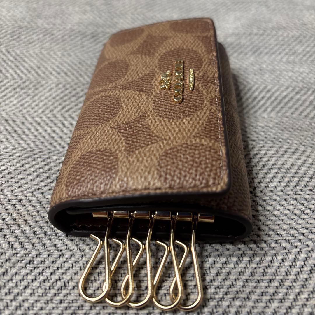 【新品同様】限界値下げCOACH ブラウン レザー キーケース