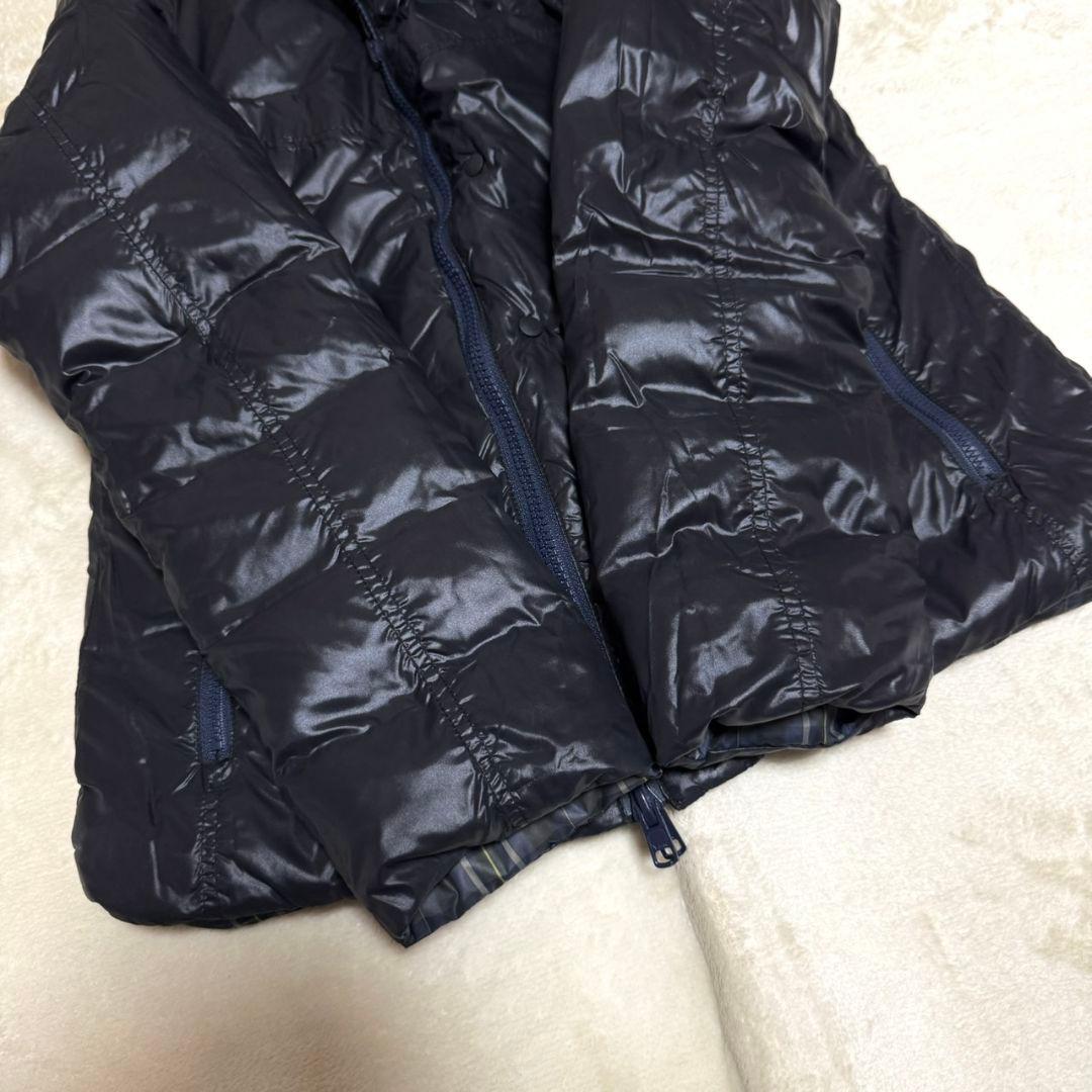 PEARLY GATES ダウン リバーシブル ベスト 3way チェック柄