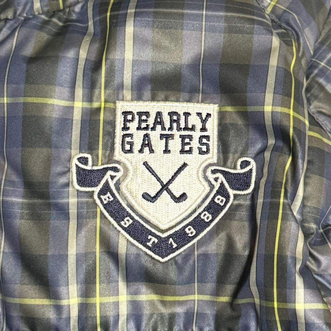 PEARLY GATES ダウン リバーシブル ベスト 3way チェック柄