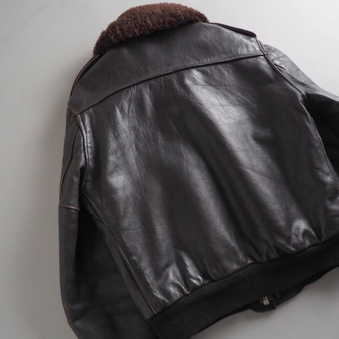 Schott　size38　フライトジャケット　ライナー付き　ブラウン
