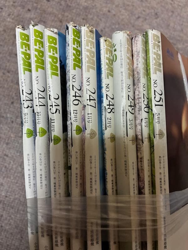 BE-PAL　ビーパル バックナンバー　1989.10～2006.1　ばら売り可
