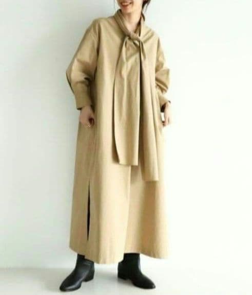 【新品未使用】Demi-Luxe BEAMS シルク コットン リボンワンピース