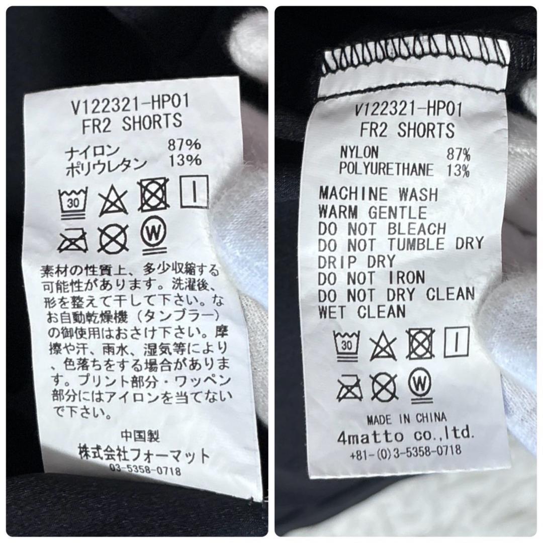 別注 コラボ FR2 GOLF V12 黒 ハーフパンツ ゴルフ L