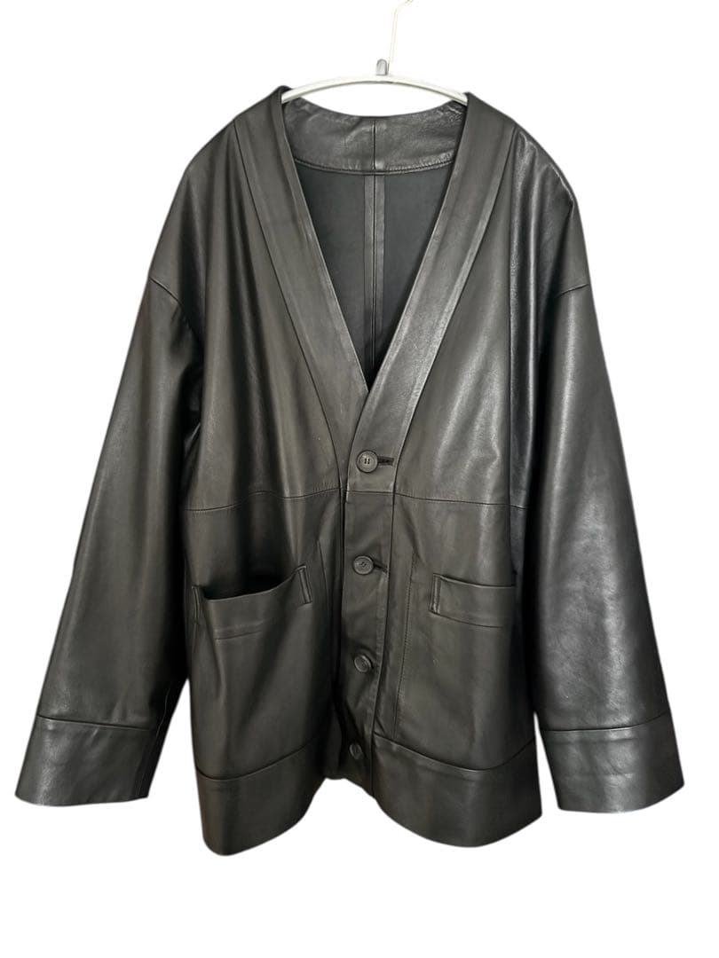 ジャケット・アウター POSTELEGANT Lamb Leather Cardigan