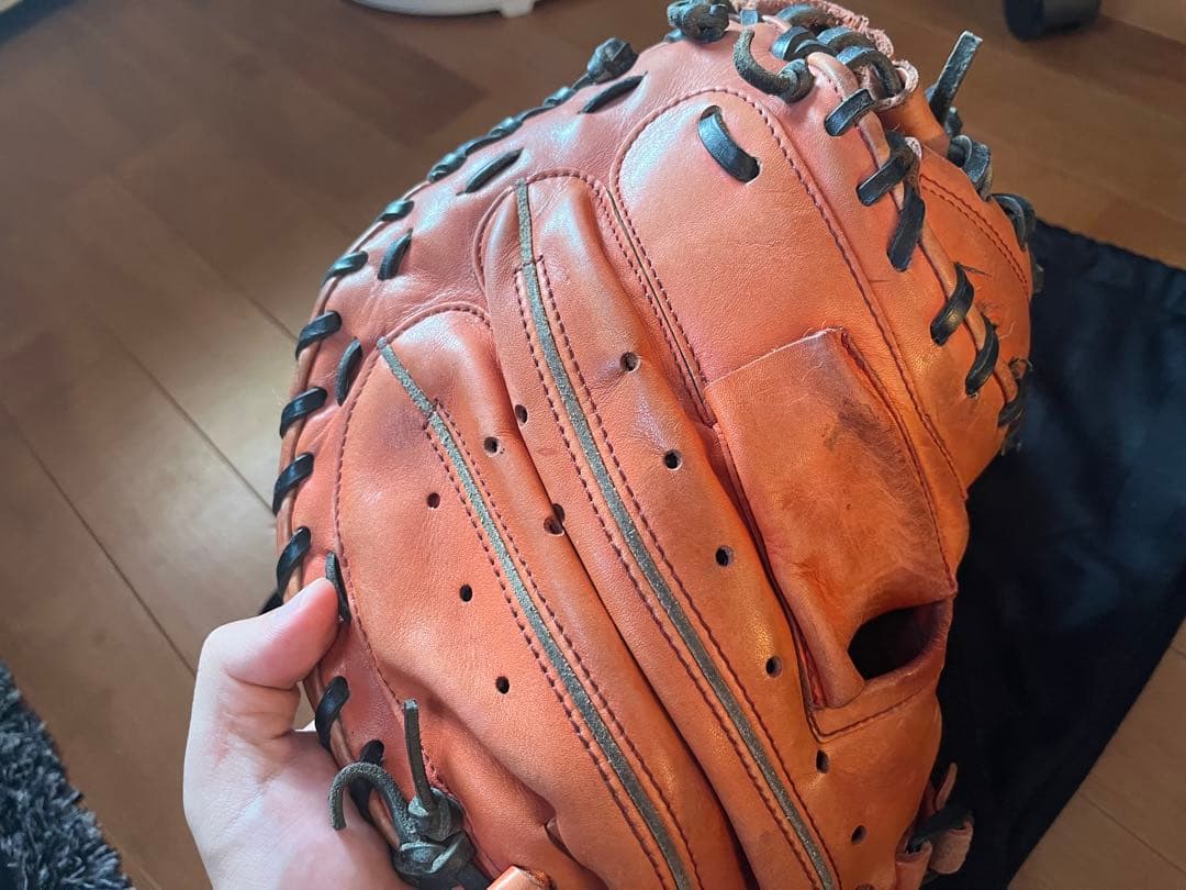 <中古>ハタケヤマ　軟式キャッチャーミット