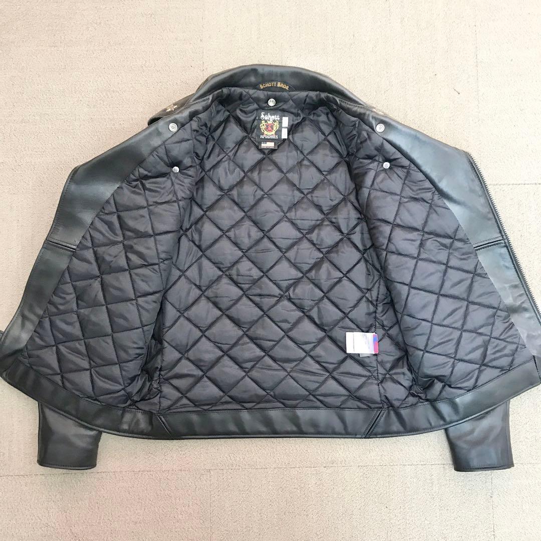 schott ステアハイドレザー 40 ダブルライダース ジャケット S3390