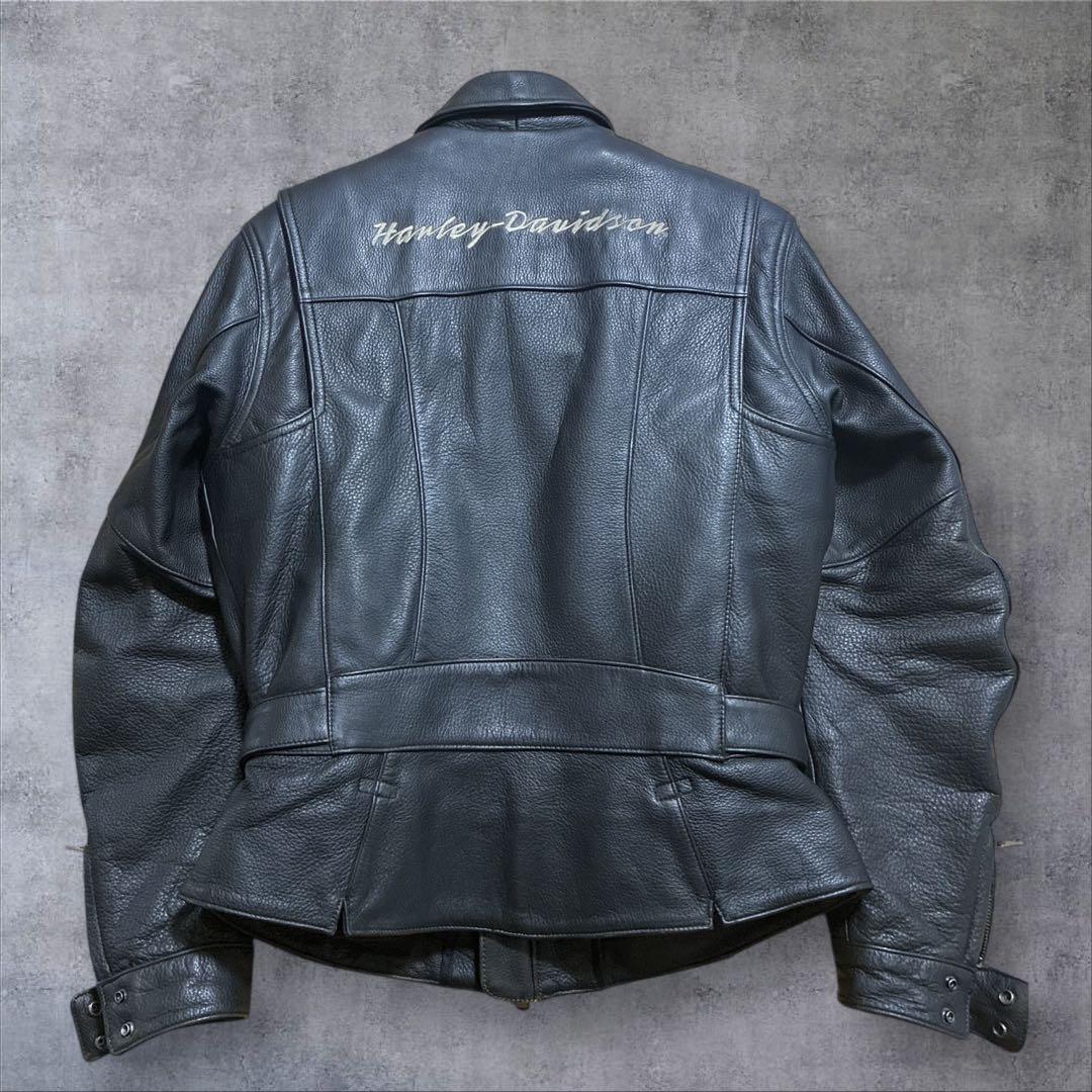【純正】ハーレーダビッドソン 本革 ライダース キルティング MW シボ