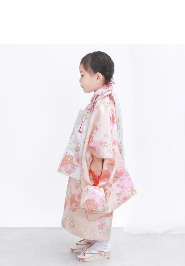 【新品未使用】七五三　3歳　女の子　着物フルセット