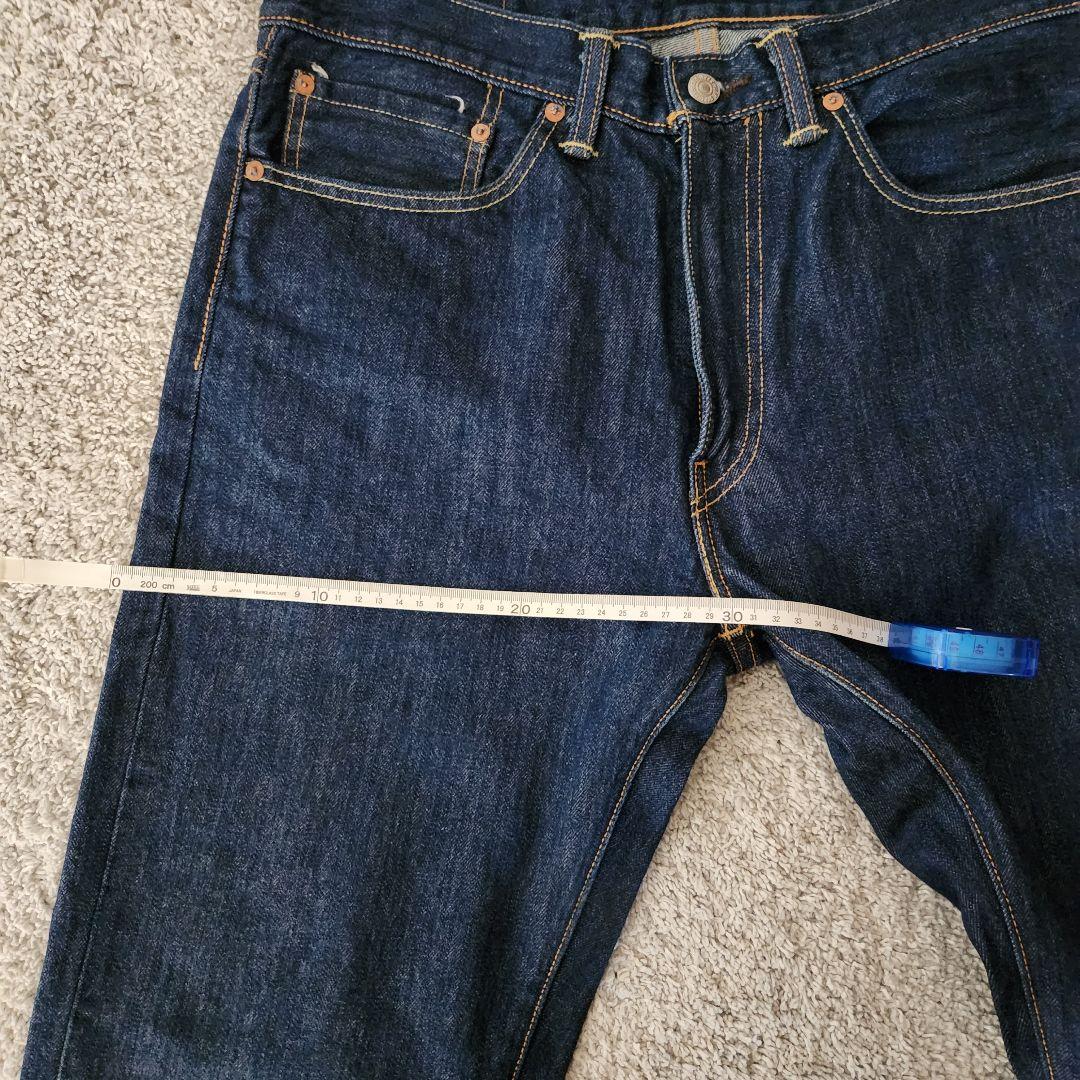 【濃紺】Levi's 505 USA製 W34 ホワイトオーク コーンデニム