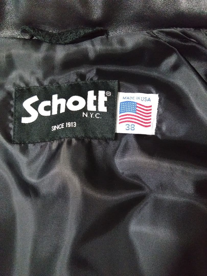 新品未使用　Schott　カウハイド　レザー　コーチジャケット