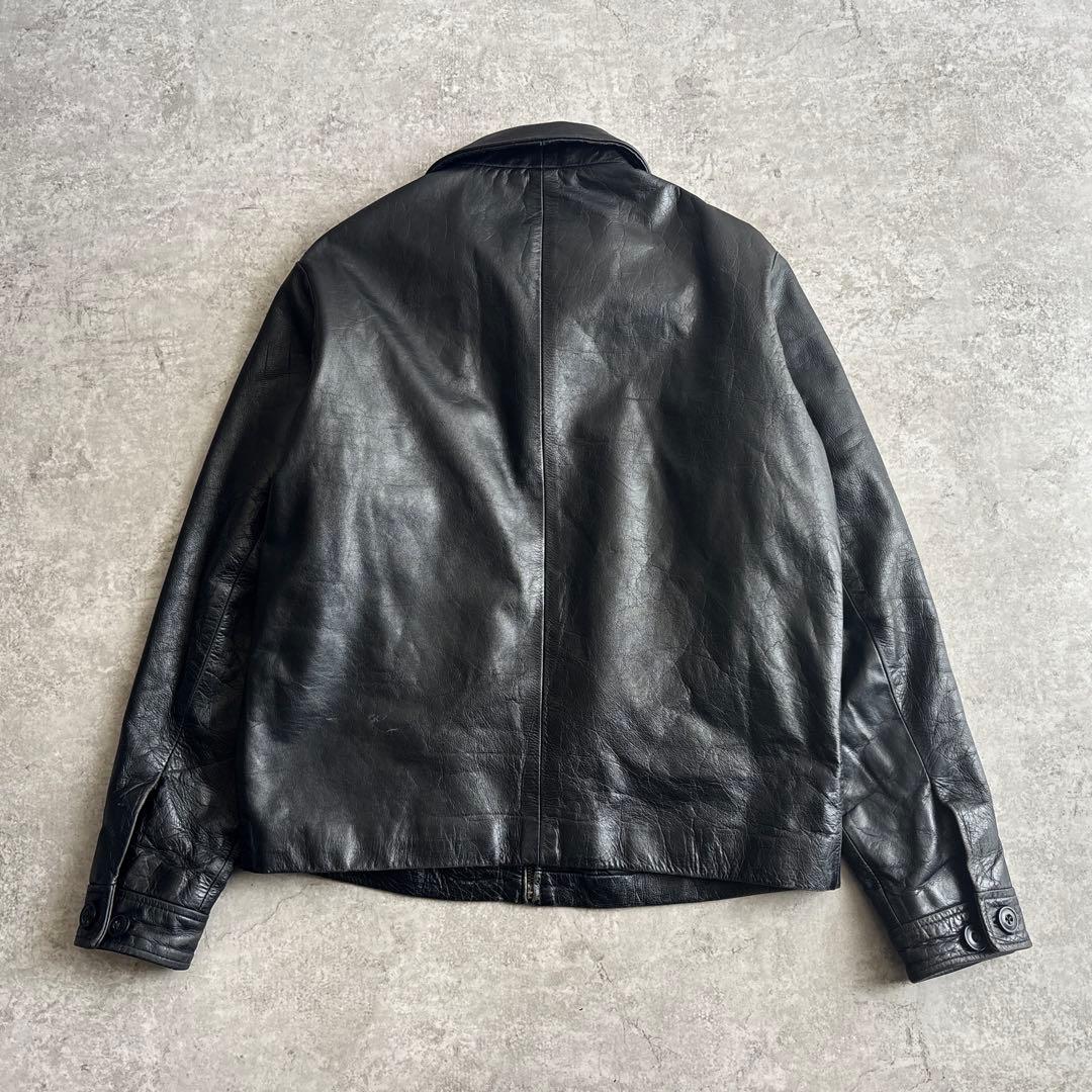90's ■OLD GAP オールドギャップ レザージャケット ブルゾン 黒