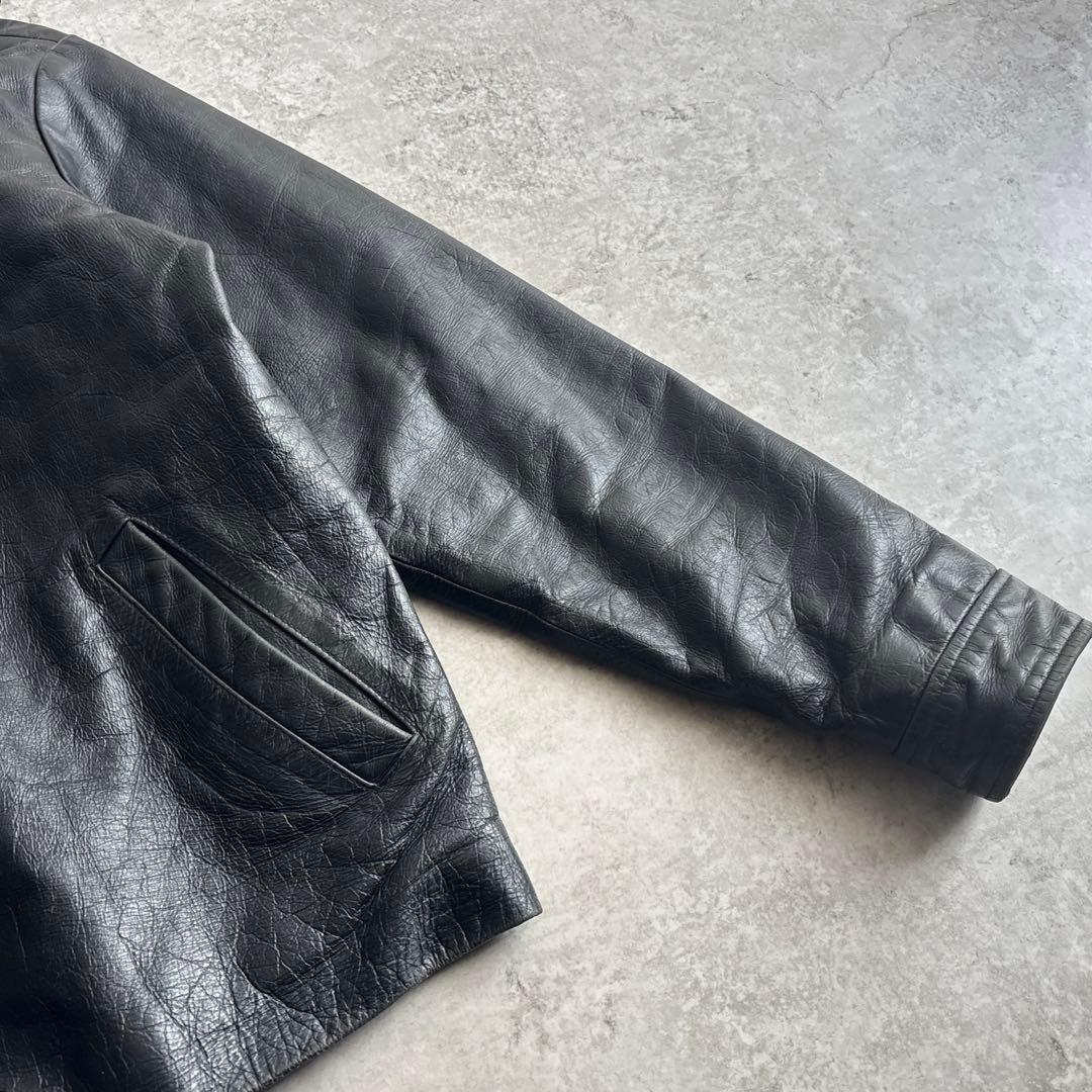 90's ■OLD GAP オールドギャップ レザージャケット ブルゾン 黒