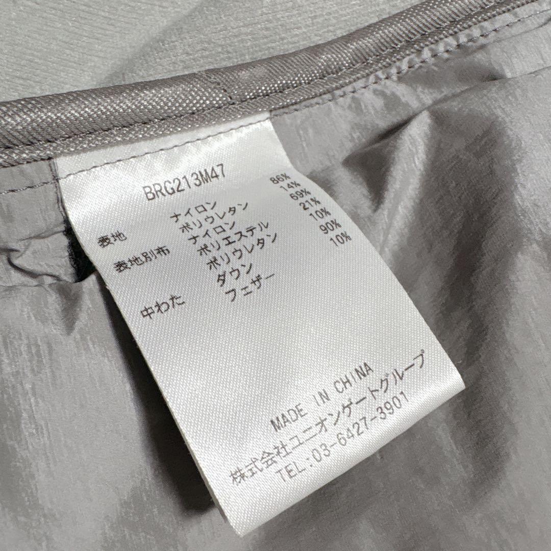 【美品】BRIEFING ブリーフィング ダウンベスト ゴルフ グレー L ロゴ