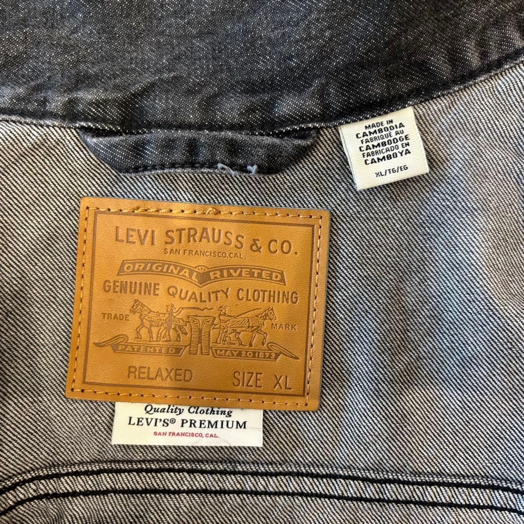 Levi's プレミアム 1stデニムジャケット ブラック ウォッシュ加工