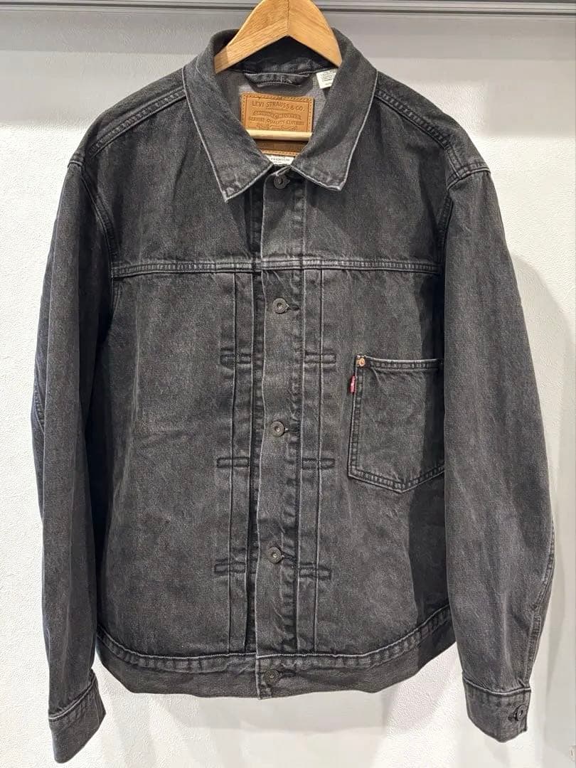 Levi's プレミアム 1stデニムジャケット ブラック ウォッシュ加工