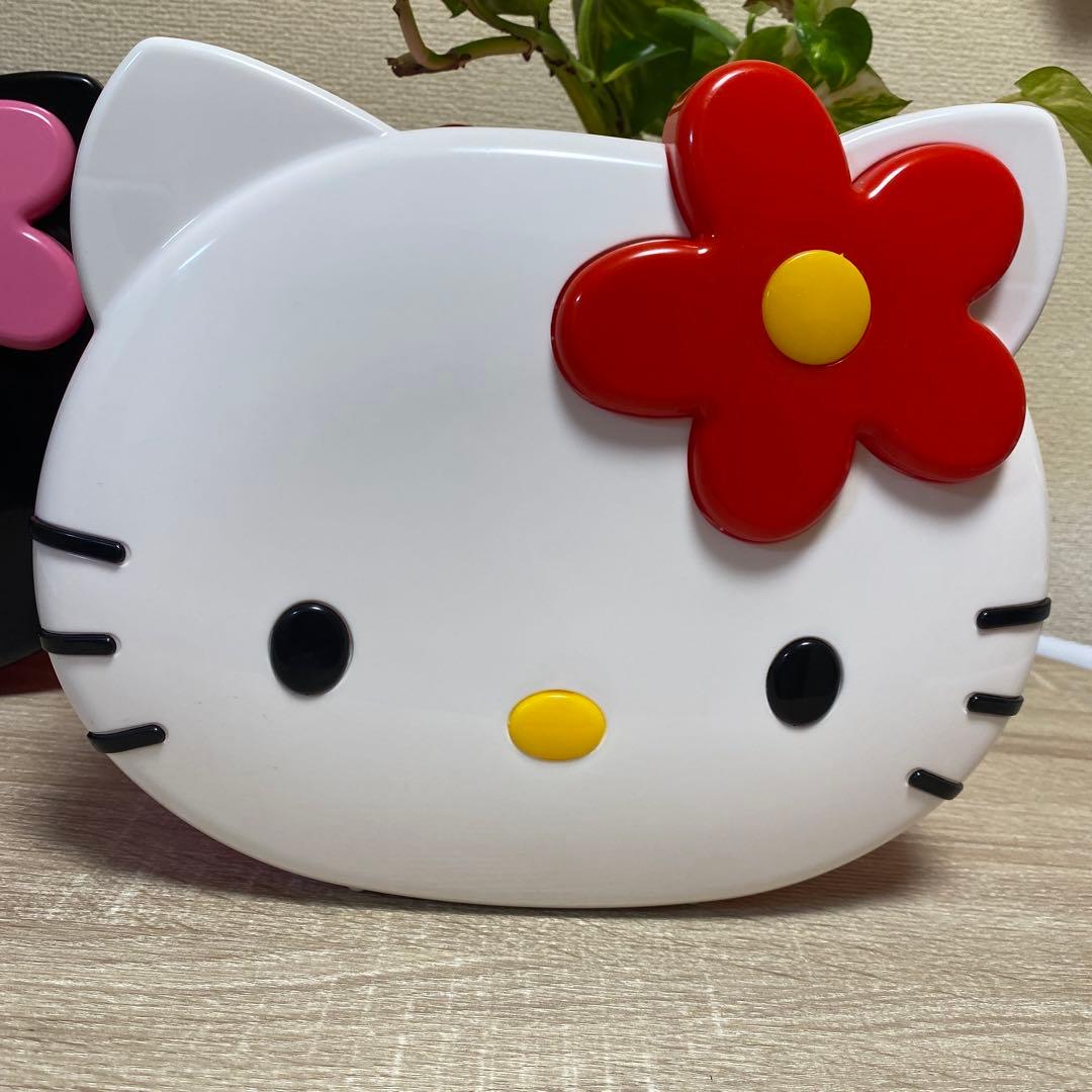 レア物❣️【平成レトロ】 ハローキティ 収納ボックス 小物入れ ホワイト＆ブラック
