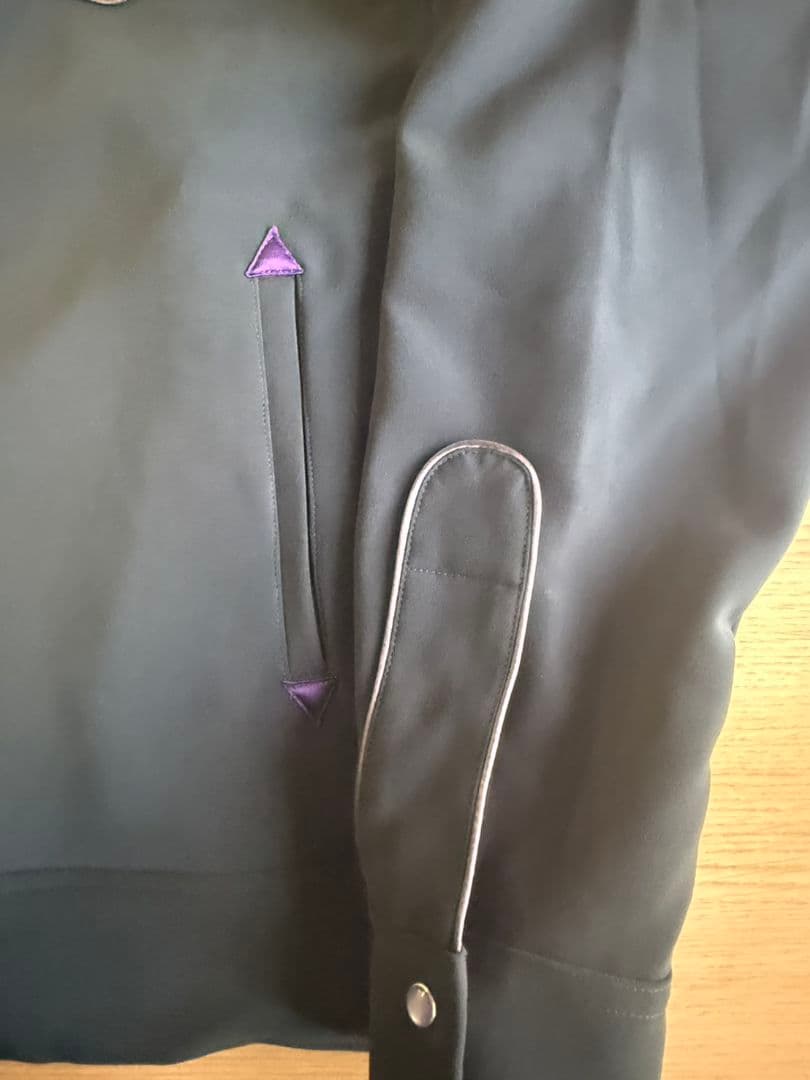 m*r様 Needles 黒 蝶刺繍 ボタンアップジャケット 新品タグ付き
