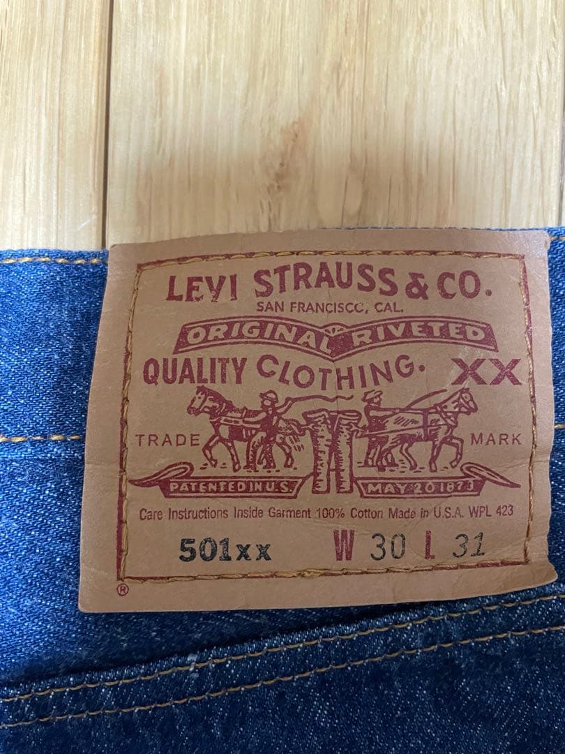 乙*。様 Levi'sリーバイス501xxW30L31 バレンシア製　 ボタン裏