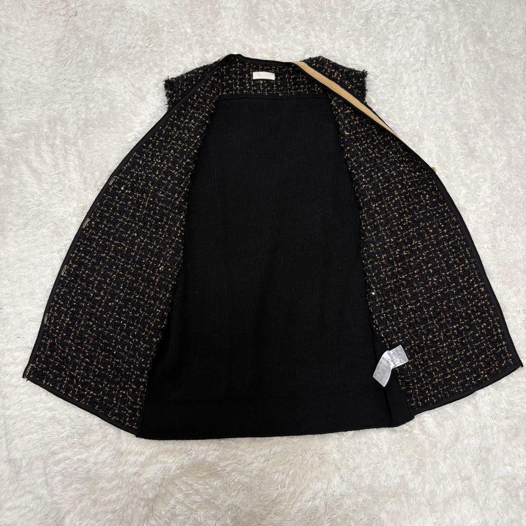 【定価3.3万】ballsey ニットコンビツイードＶネックジレ　ベスト　23年