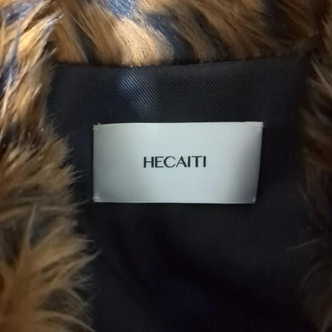 HECAITI ヒョウ柄 ファージャケット44diorhomme