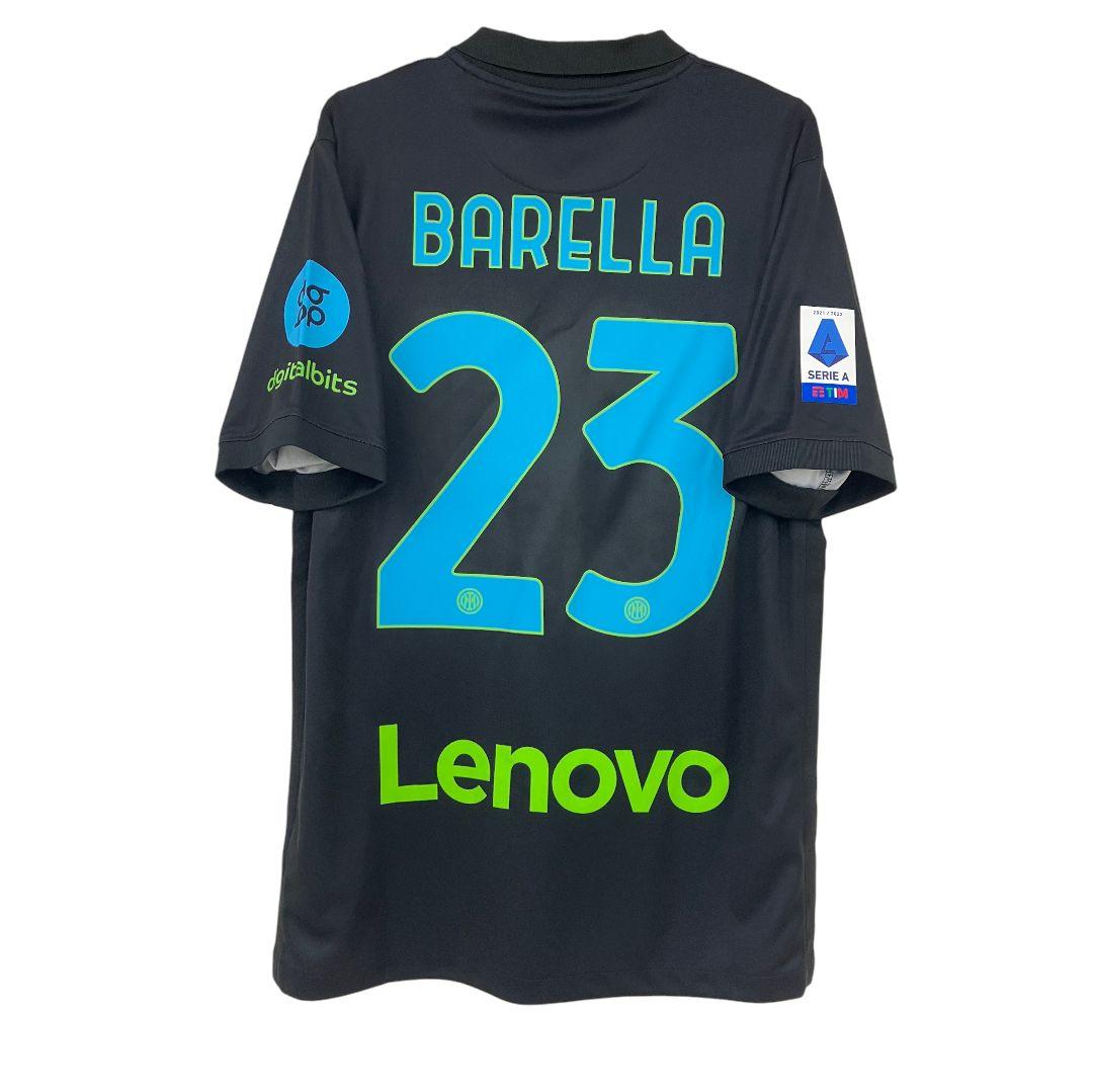 21-22 インテル　バレッラ　NIKEオフィシャル　フルパッチユニフォーム