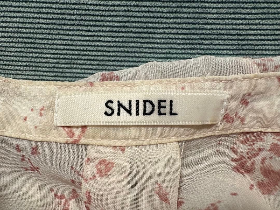 丸山敬 SNIDEL /Sustainableフリルワンピース ピンク0