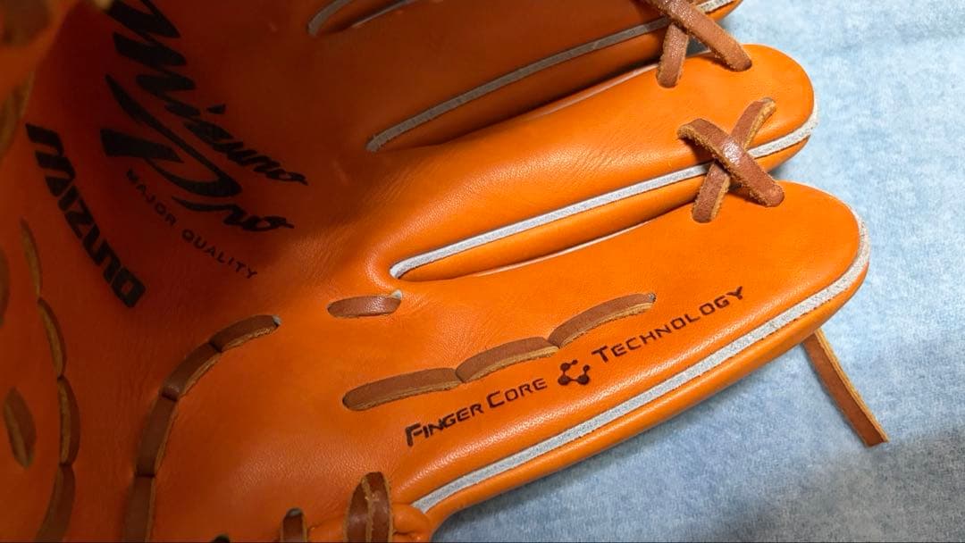 ミズノプロ 軟式グローブ 未使用級 オレンジ 良型 人気カラー 即戦力 グラブ