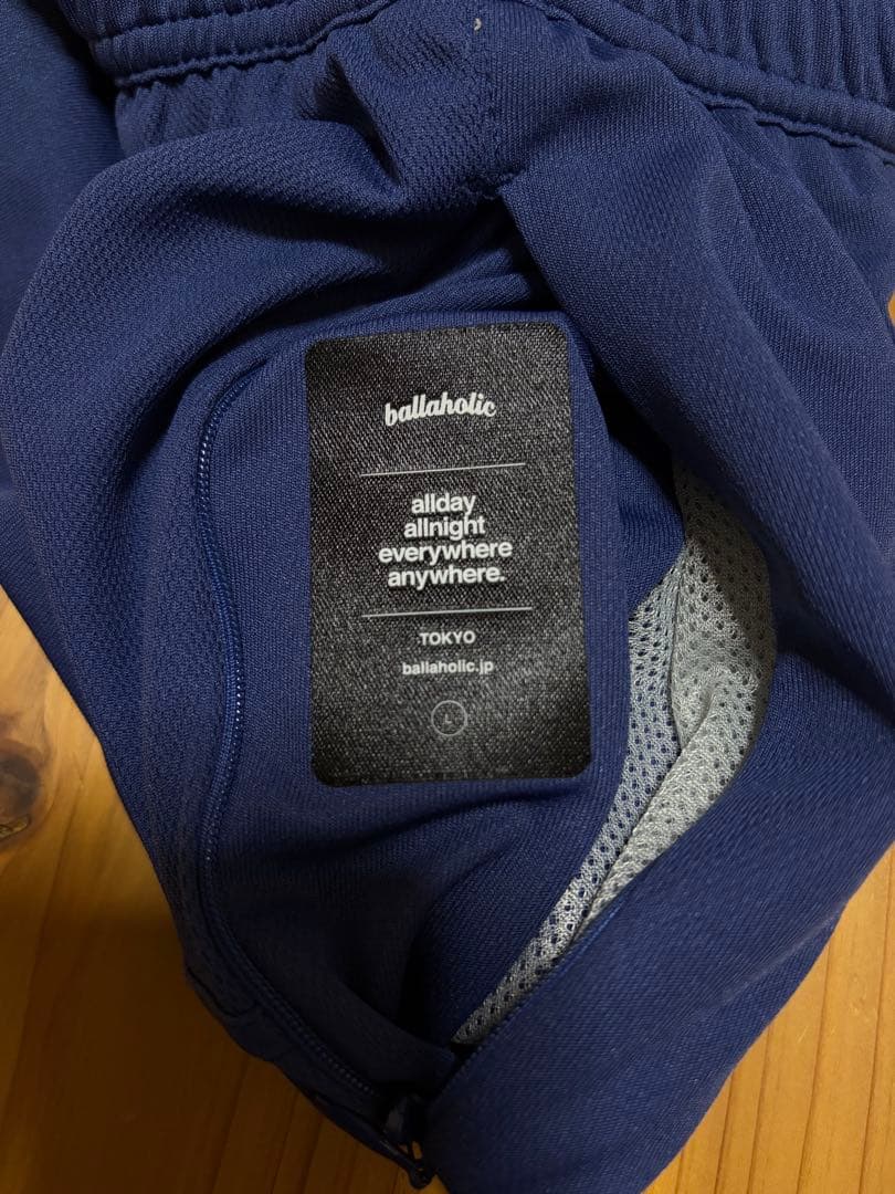 ウェア ballaholic basic zip shorts L