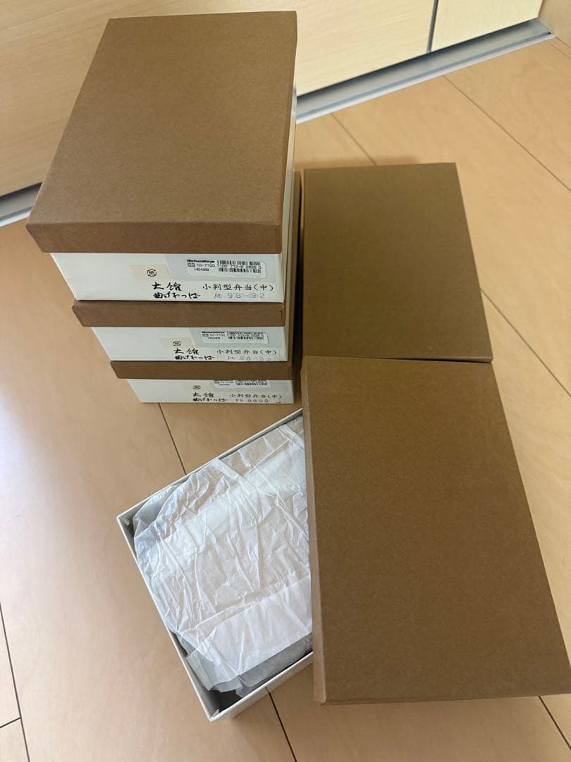 大館工芸社 曲げわっぱ 小判型弁当　中サイズ　5個