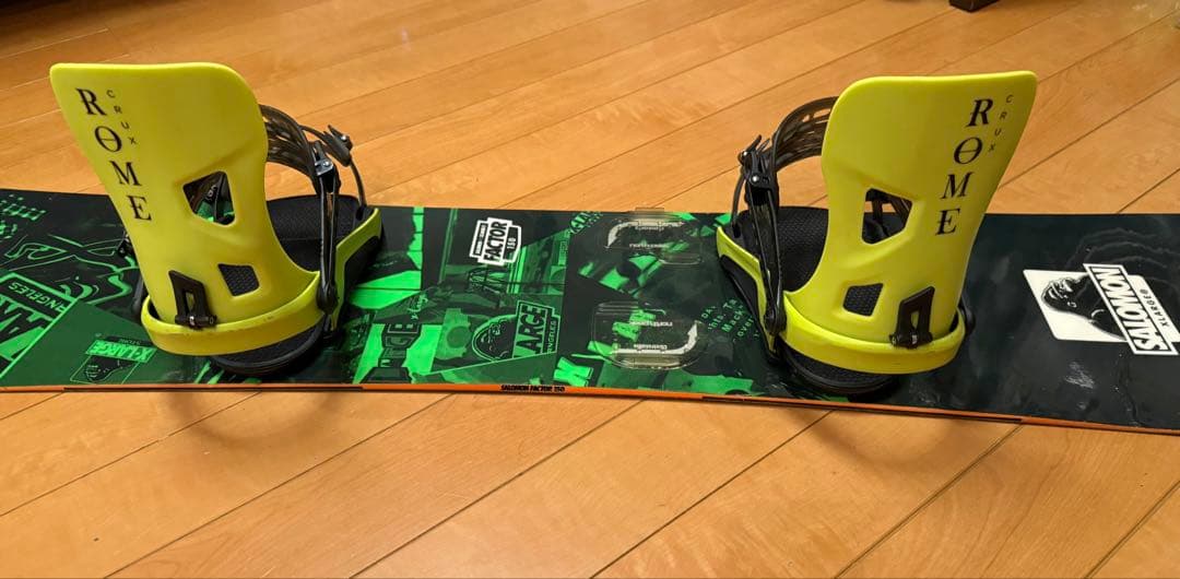 【札幌直接受け取りのみ】スノーボード２点セット　サロモン×XLARGE