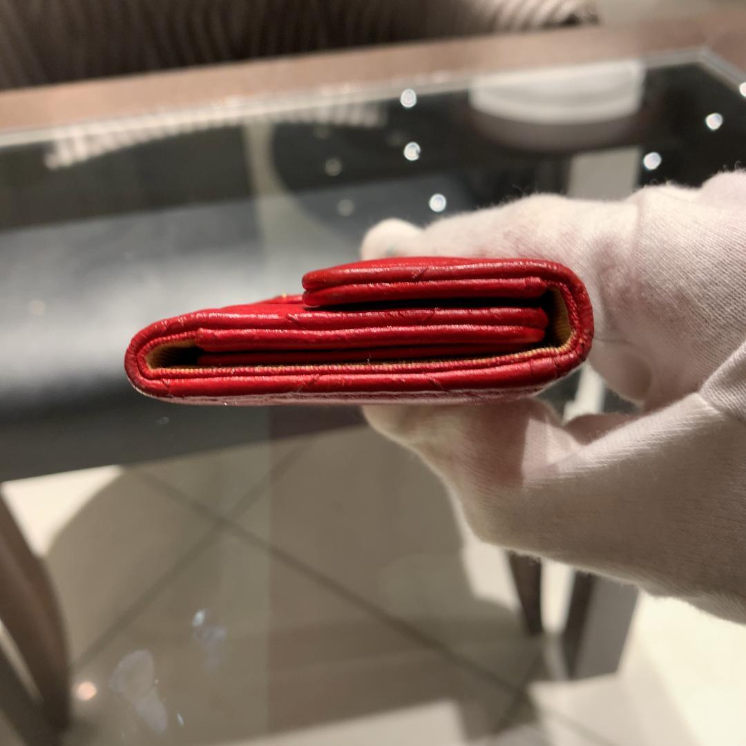 CHANEL シャネル マトラッセ キーケース ココマーク レッド