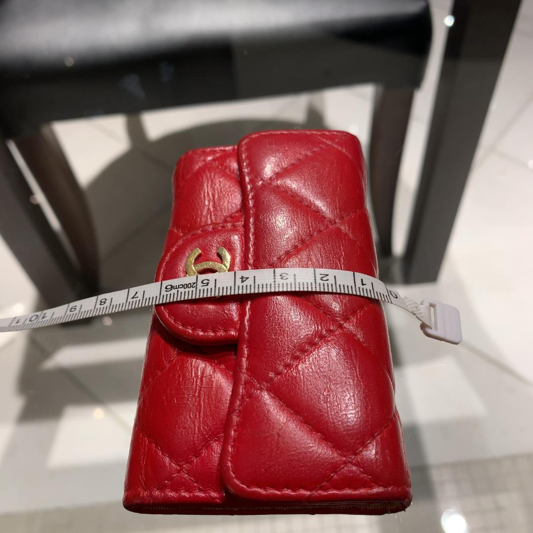 CHANEL シャネル マトラッセ キーケース ココマーク レッド