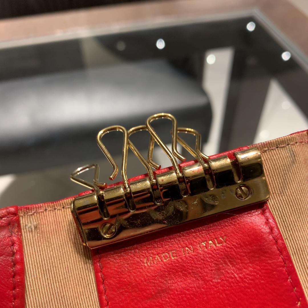 CHANEL シャネル マトラッセ キーケース ココマーク レッド