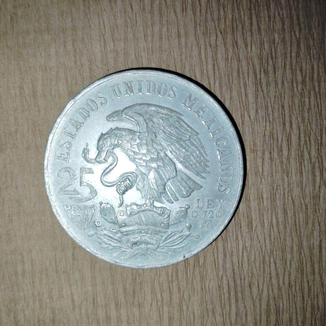 ★1986年メキシコオリンピック記念メダル 25ペソ 銀貨★