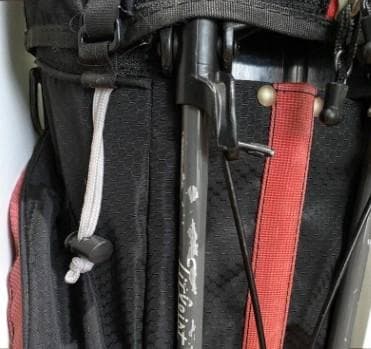 送料無料/超美品　Titleist 高級スタンド式/キャディバッグ 黒・赤