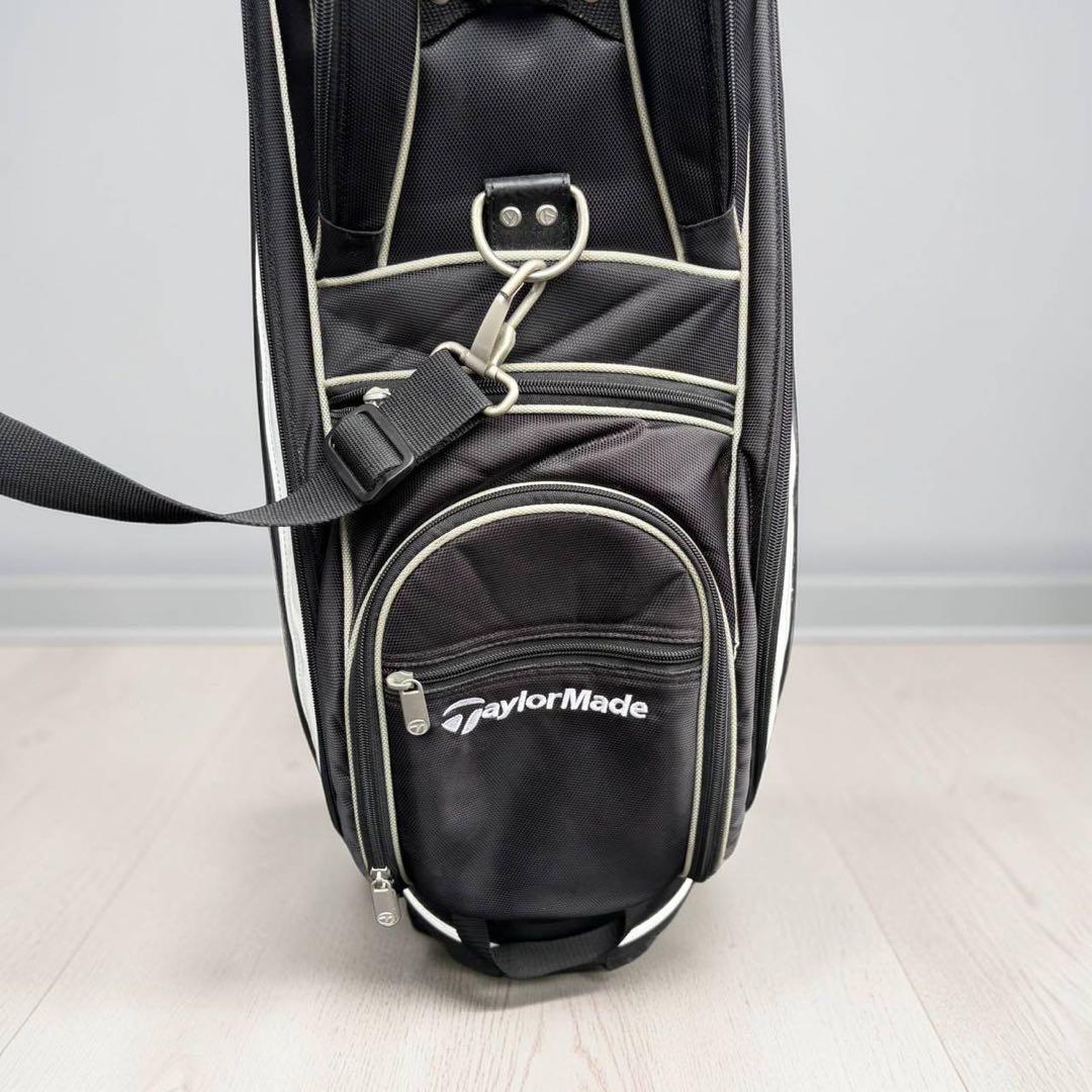 【人気モデル】TaylorMade キャディバッグ 黒白 フード付 動作品