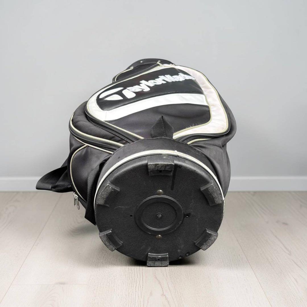 【人気モデル】TaylorMade キャディバッグ 黒白 フード付 動作品