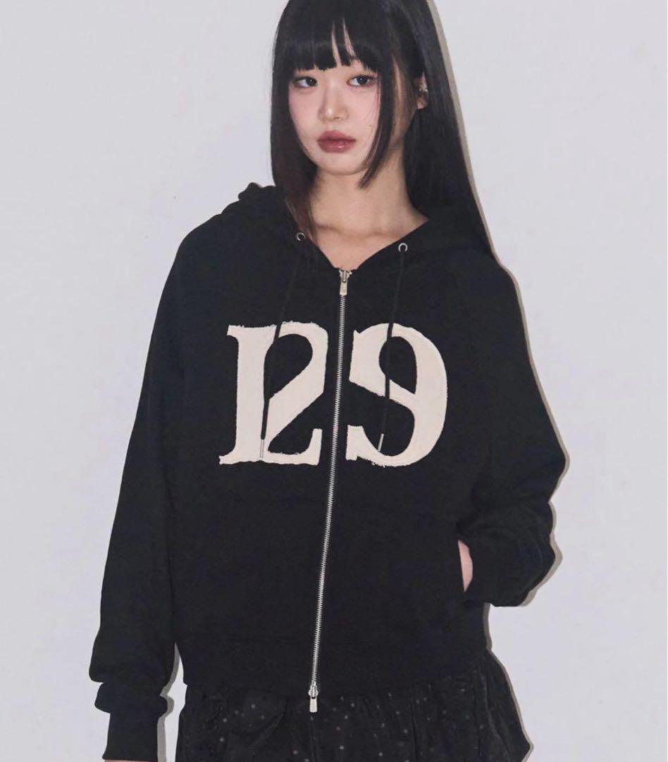 韓国 ILLIGO 黒 パーカー 正規品
