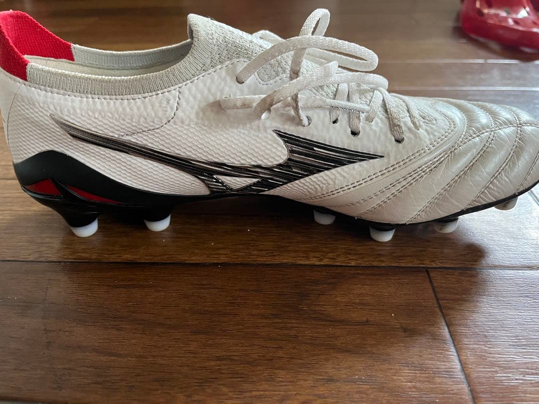 Mizuno サッカースパイク ホワイト/レッド 日本製