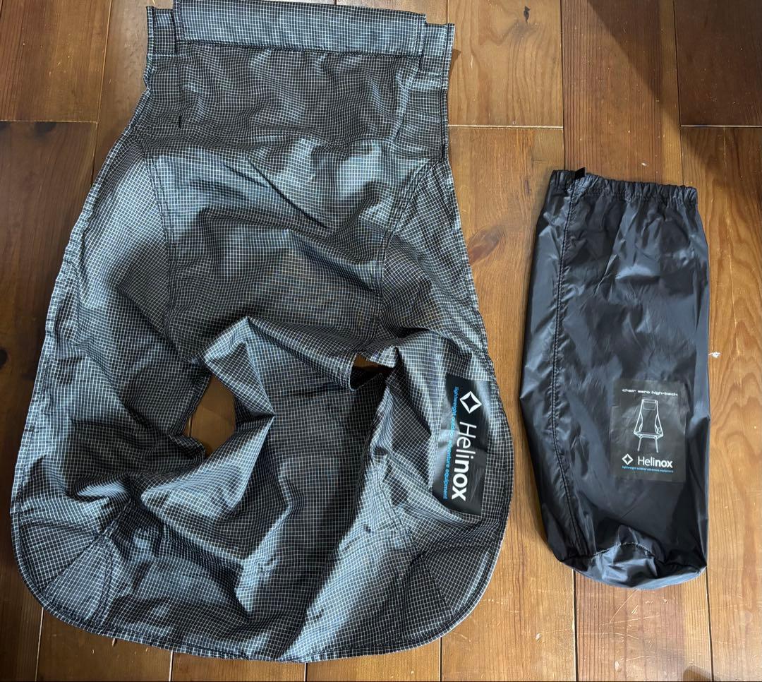 【極美品】Helinox チェアゼロ　ブラックハイバックアウトドアチェア