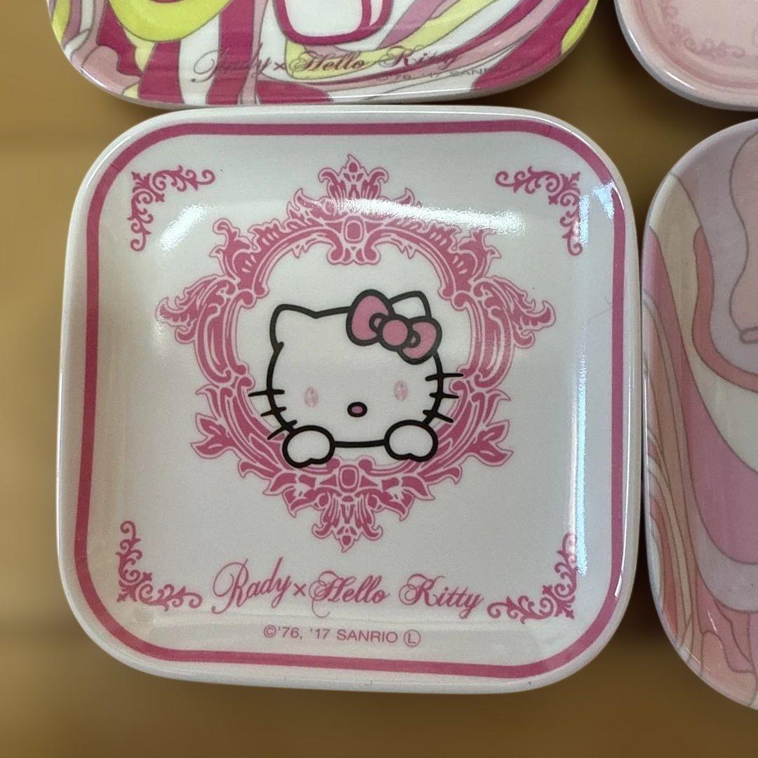 ハローキティ メラミン小皿 4枚セット　 豆皿　Rady レディー